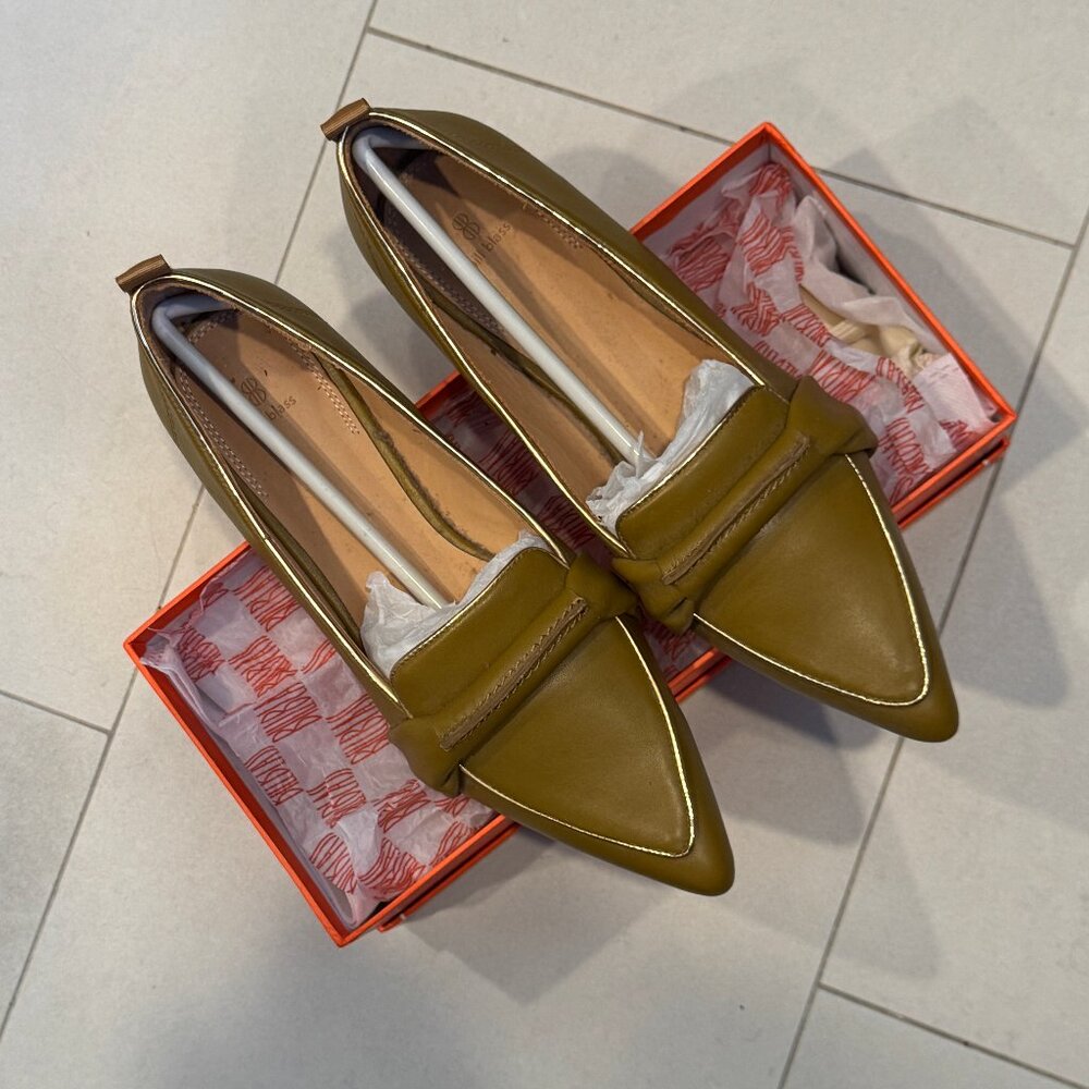BILL BLASS Women's Flats Mustard Size 8 Leather - Picture 4 of 10